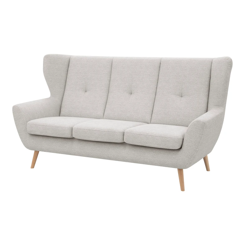 Sofa uszak boucle kremowa MOREN