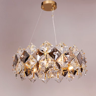 Lampa wisząca glamour złota TIARA