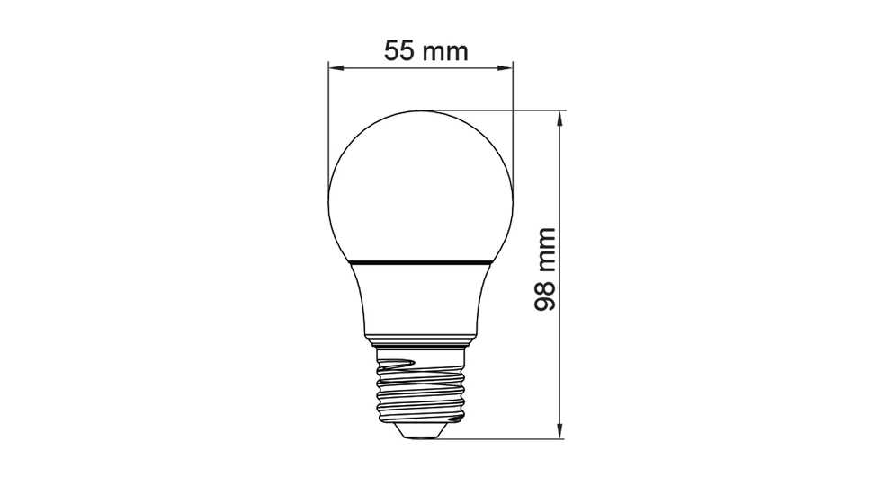 Żarówka LED E27 5W barwa zimna AMM-LITE-E27-A55-5W-CW