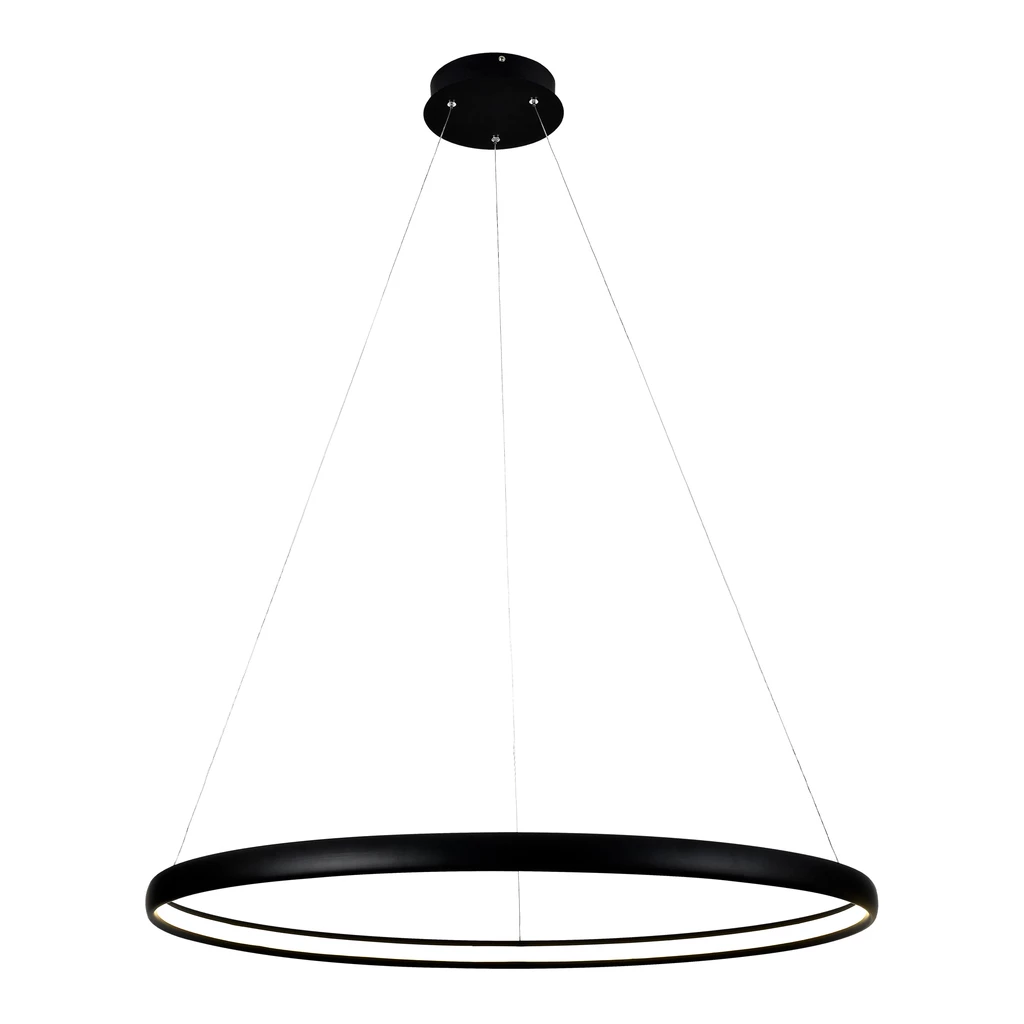 Lampa wisząca LED czarna CARLO 80 cm