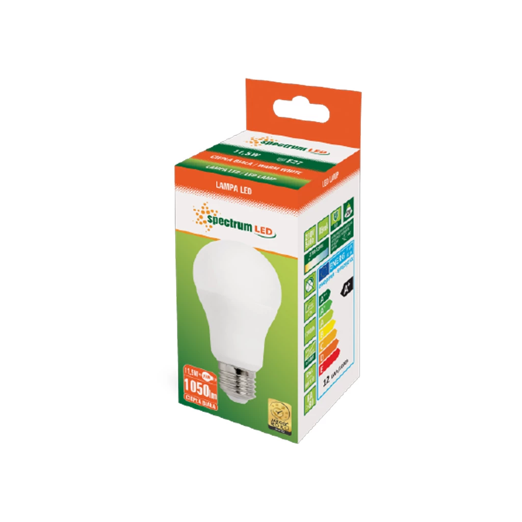 Żarówka LED E27 11,5W barwa ciepła GLS SPECTRUM