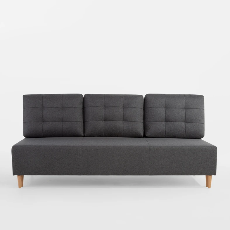 Sofa 3-osobowa ciemnoszara TILIOS