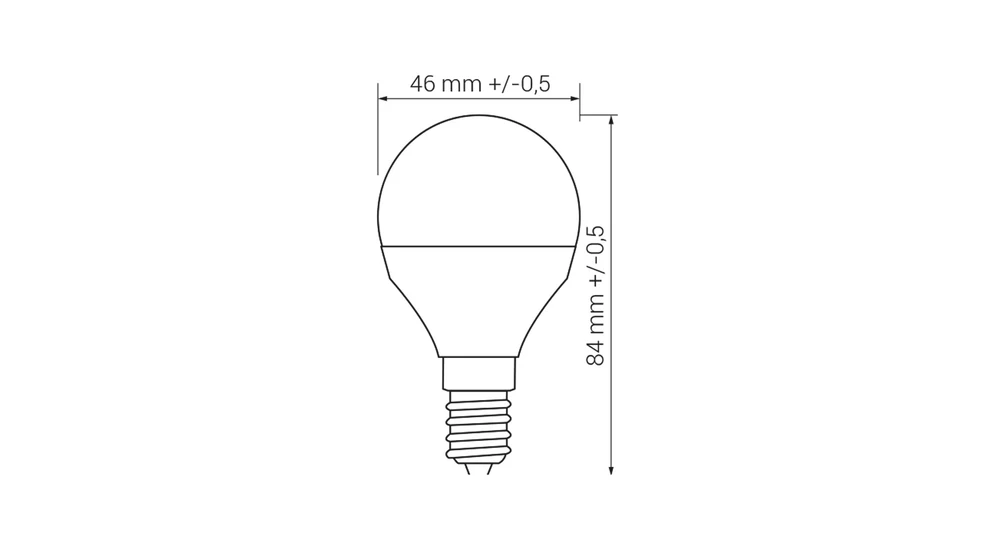 Żarówka LED E14 8W barwa zimna ORO-E14-G45-TOTO-8W-CW