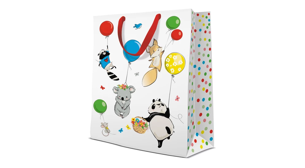 Torba prezentowa ANIMALS PARTY BIG 30x40 cm