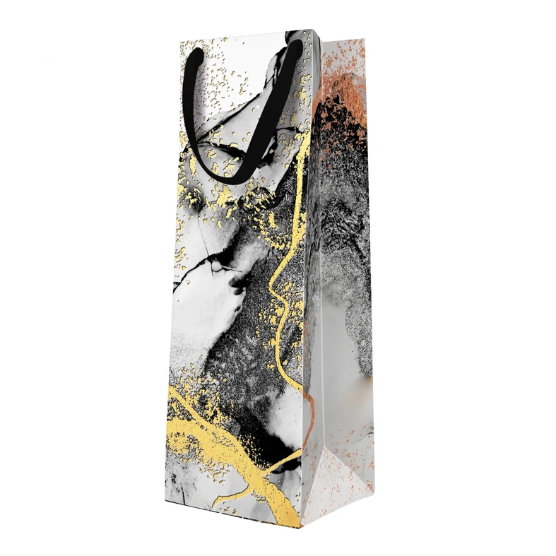 Torba prezentowa PREMIUM MARBLE BOTTLE 12x37 cm