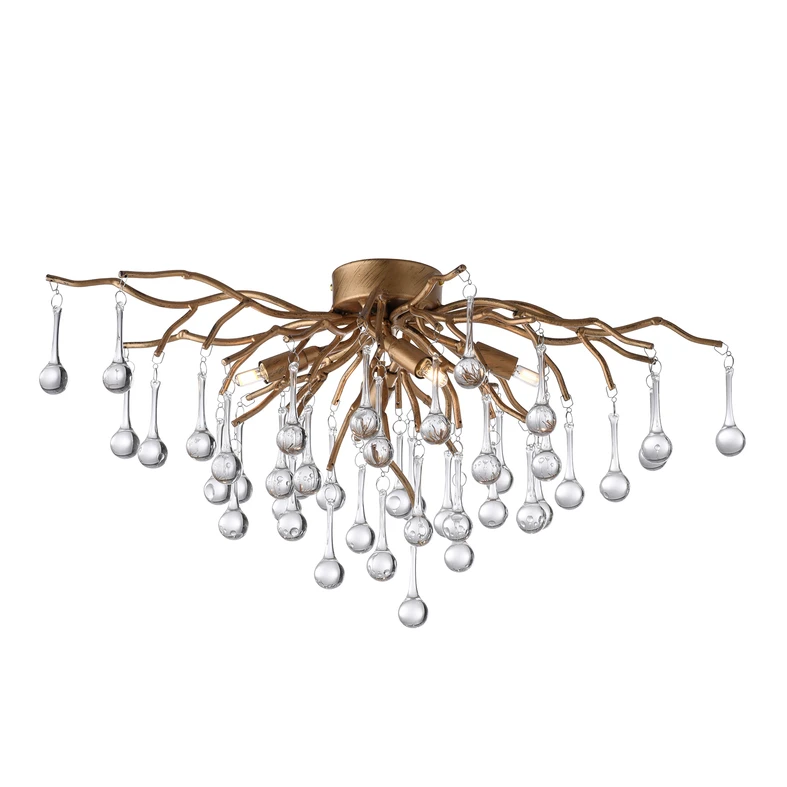 Lampa sufitowa miedziana ICICLE 30x60 cm