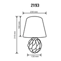 Lampa stołowa z abażurem biała 31,5 cm