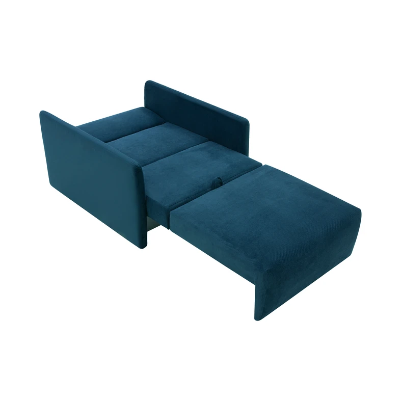 Sofa amerykanka niebieska 93 cm MIKE