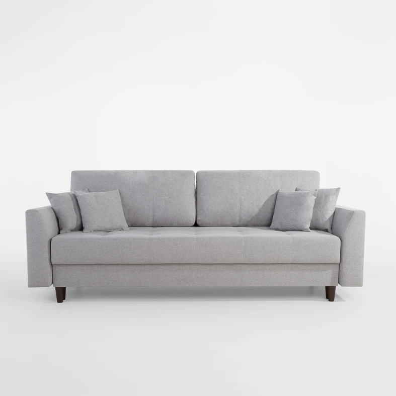 Sofa 3-osobowa jasnoszara DAVID NEW