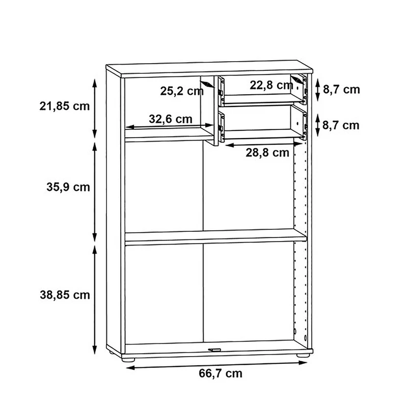 Komoda TEMUZZA 2D2S