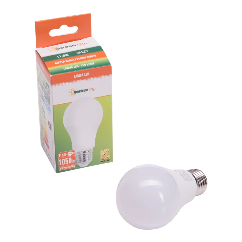 Żarówka LED E27 11,5W barwa ciepła GLS SPECTRUM