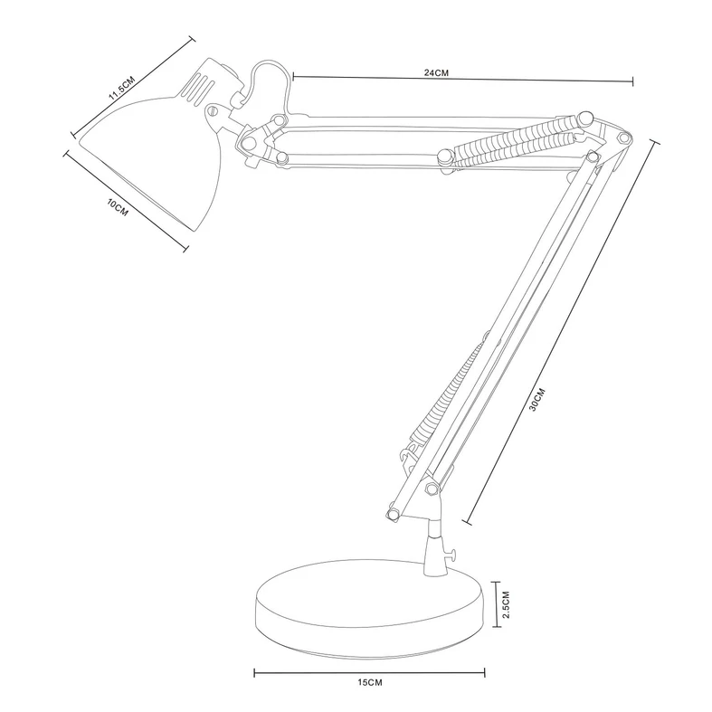 Lampa biurkowa 1112 chrom