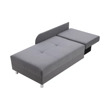 Sofa rozkładana szaro-różowa LETTO prawa