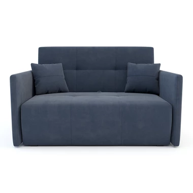 Mała sofa niebieska 126 cm LEO II