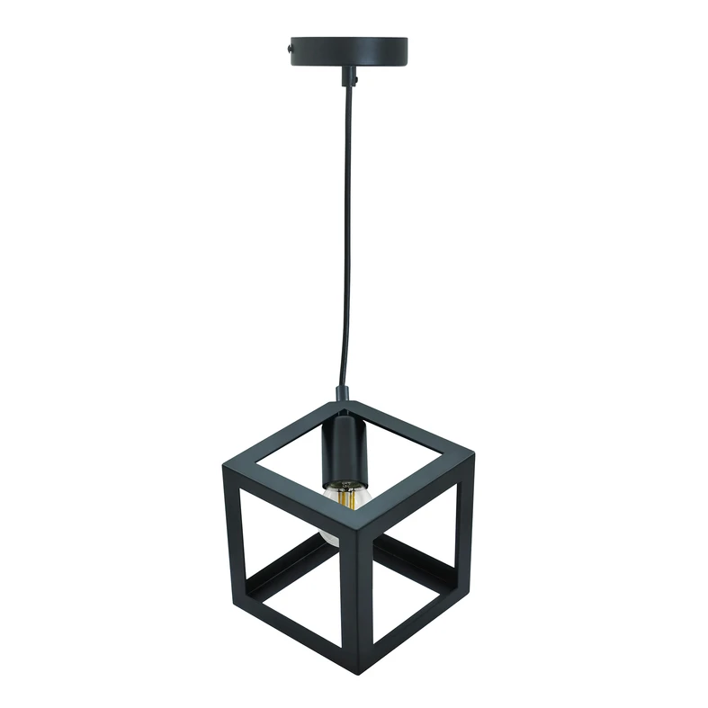 Lampa wisząca geometryczna czarna SWEDEN