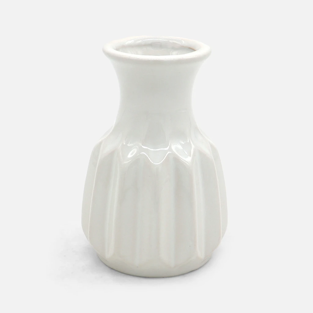 Wazon ceramiczny biały 12 cm