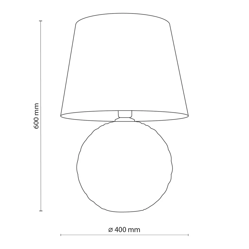 Lampa stołowa ceramiczna czarna SANTANA