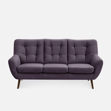 Sofa fioletowa SCANDI 187 cm