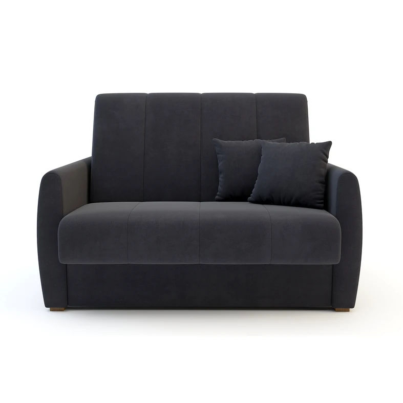 Mała sofa rozkładana ciemnoszara DALIA