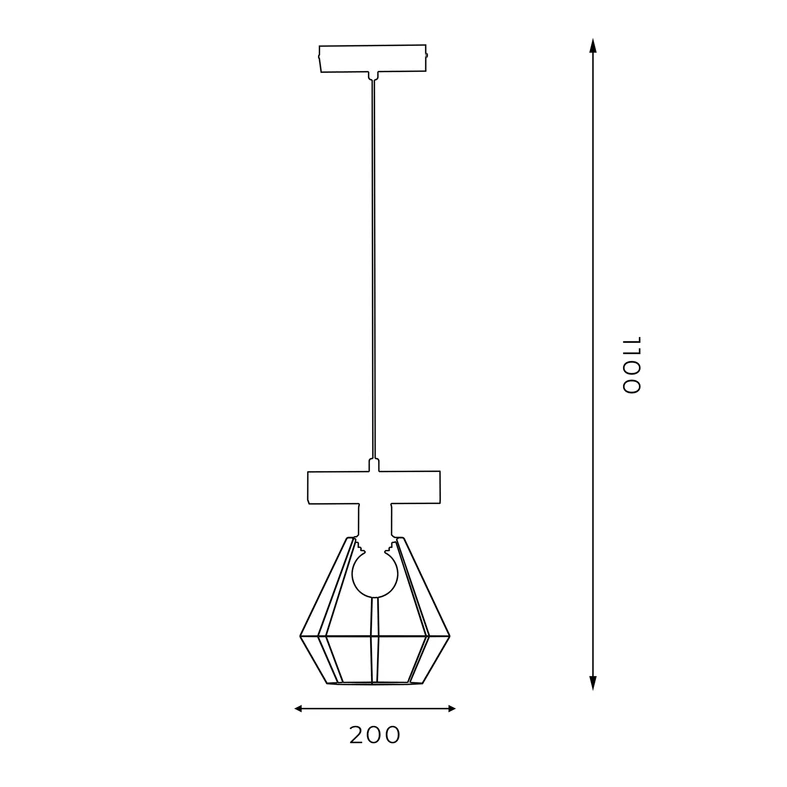 Lampa wisząca designerska VASTRA I