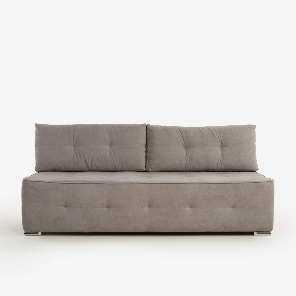 Sofa rozkładana piaskowa w minimalistycznym stylu