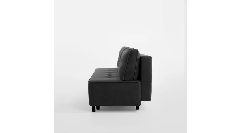 Sofa 3-osobowa ciemnoszara DENDY