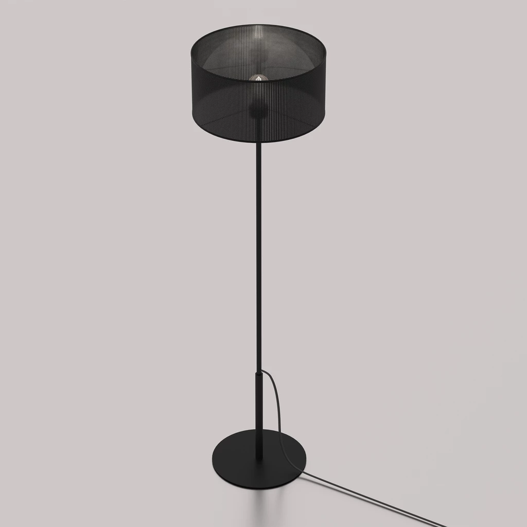 Lampa podłogowa czarna LOFT