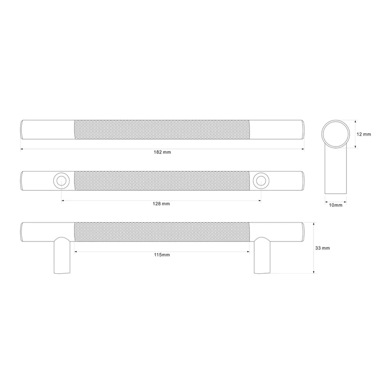 Uchwyt PORTO RYF 18,2 cm czarny