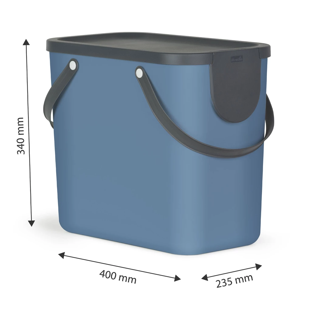Pojemnik do segregacji niebieski ALBULA, 25 l